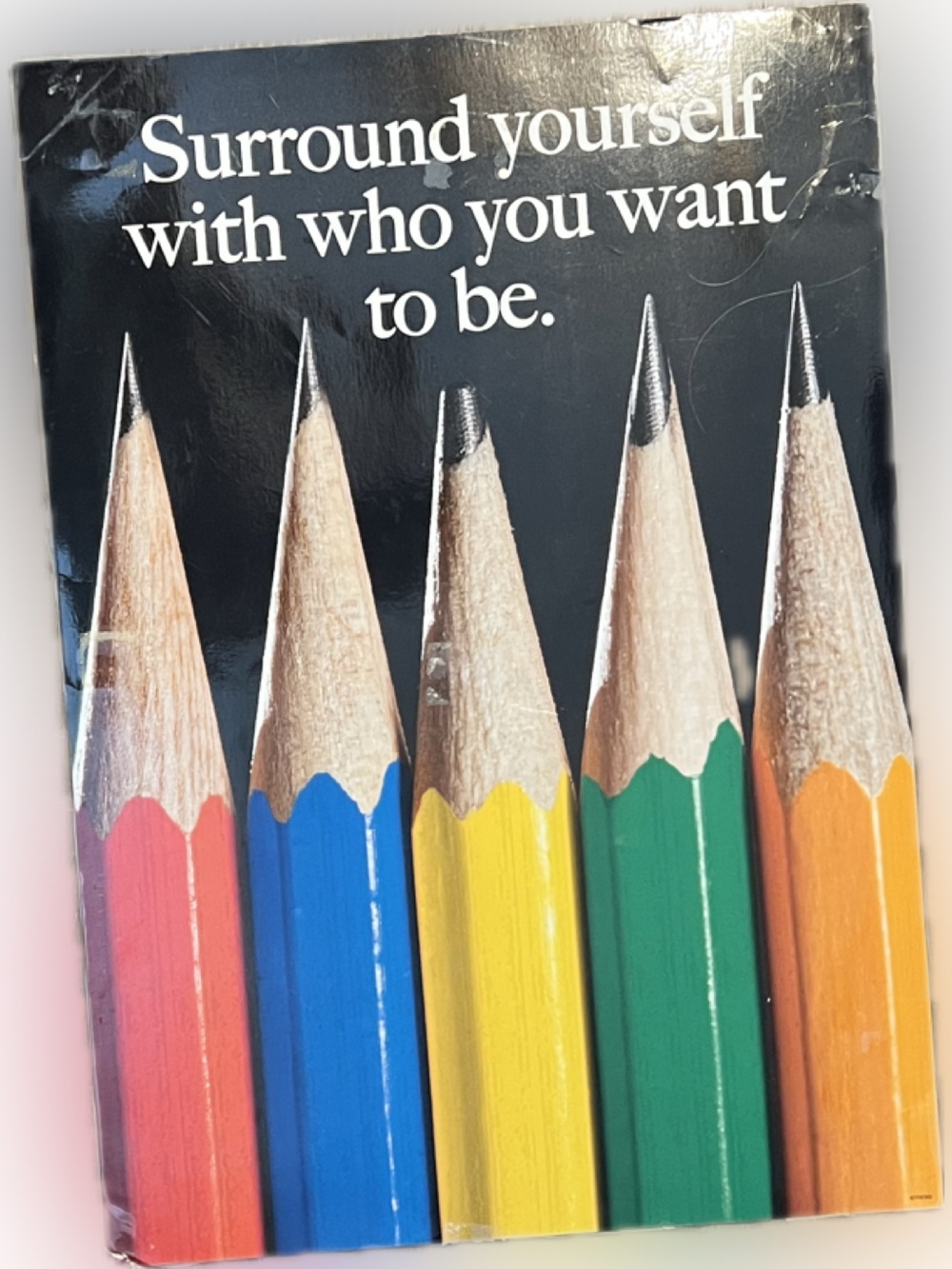 🔴Argus Laminated Poster Surround Yourself With Who You Want To Be Motivational